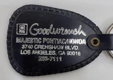 GOODWRENCH MAJESTIC PONTIAC/HONDA OF CRENSHAW CALIFORNIA DEALER KEY TAG