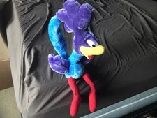VTG Road Runner Plush 1993 Warner Bros Toy by Mighty Star 24K Wired Poseable 17”