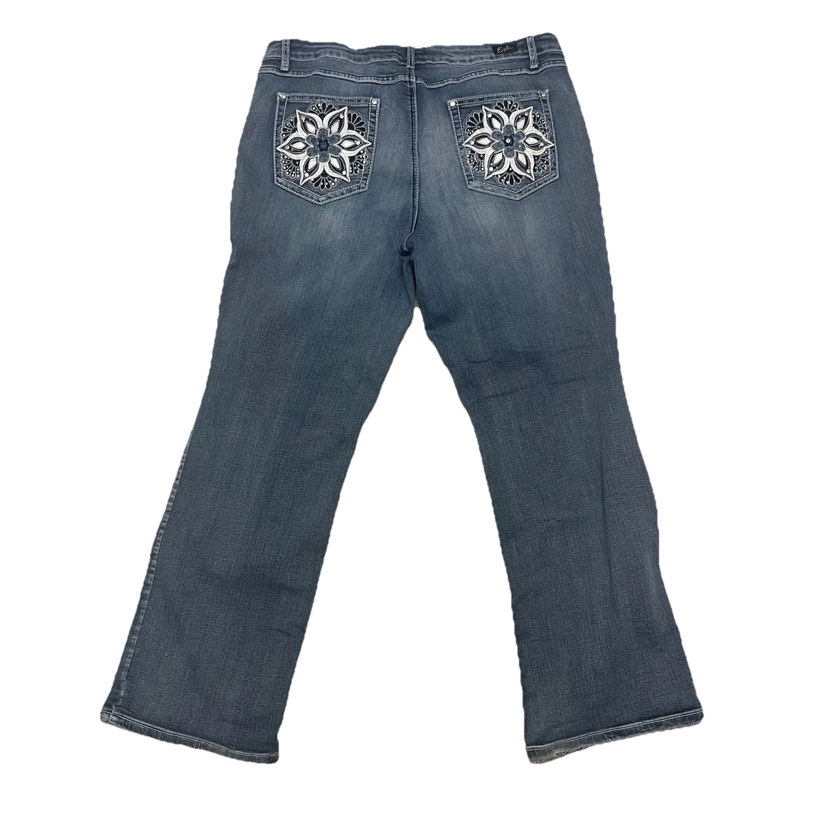 Jean Slim Femme Earl Jean - Taille 24 - Dark Wash Avec Détresses - Occasion