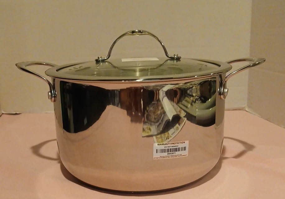 Princess House Heritage Signature 6-Quart Stainless Steel Dutch