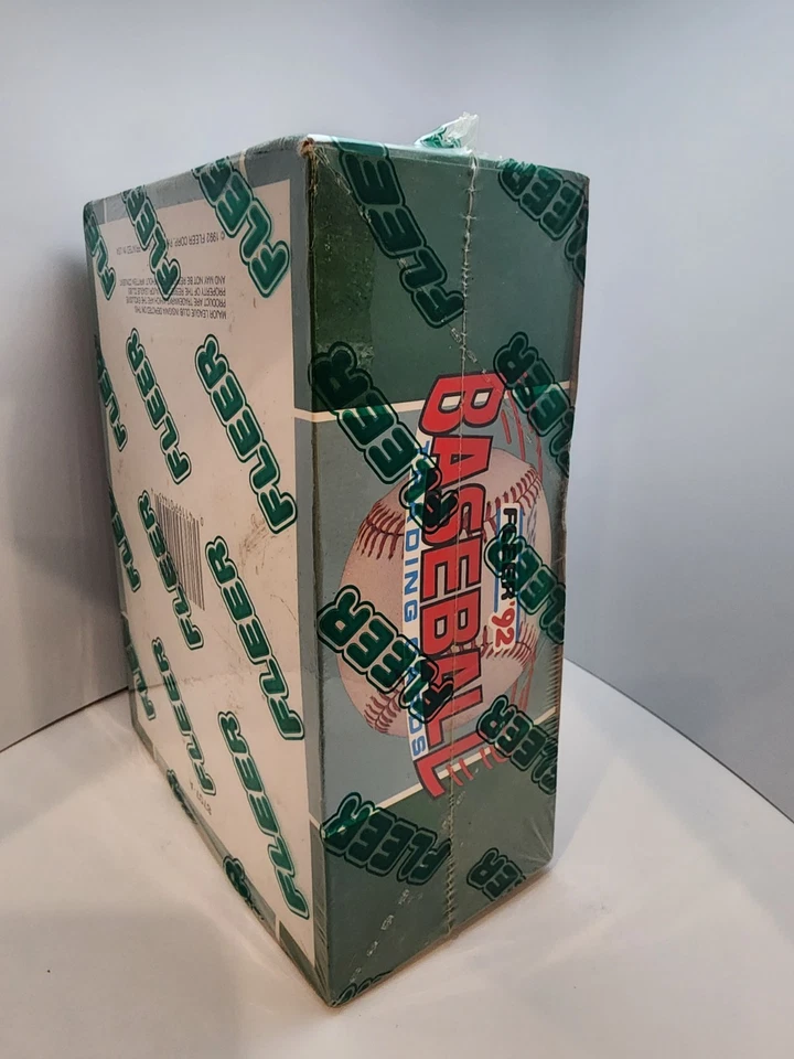 Juego de tarjetas coleccionables Fleer 1992 béisbol MLB "Sello de celofán abierto" artículo #445 paquete de 36 Foto 2 de 2