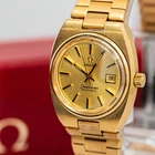 Vintage 1978 **NEAR MINT w/Case** OMEGA Seamaster Cal.684 Auto Gold 27mm Women's