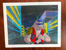 TMNT Cartoon MWS Cel Bebop Production Animation 1987 COA Cell