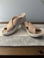 Bzees Sahara Fabric Wedge Slide 8M