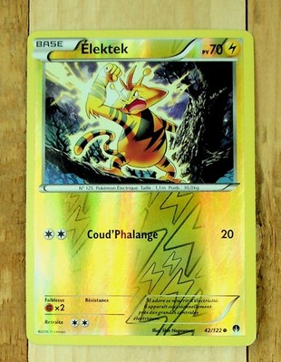 Pokemon Karte 42/122 Elektk Reverse - XY09 Turbo Break