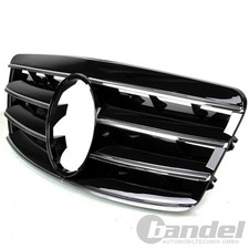 SPORT KÜHLERGRILL SCHWARZ GLANZ CHROM GRILL für MERCEDES C-KLASSE W203 S203 SPORT KÜHLERGRILL SCHWARZ GLANZ CHROM GRILL für MERCEDES C-KLASSE W203 S203