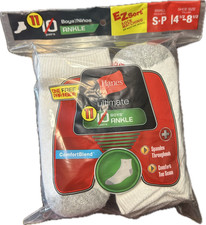 Hanes Boys Ankle Socks Small 4-8