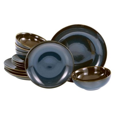 CreaTable 22884 Serie Mallorca 12-tlg. Geschirrset Teller Set Tafelservice 