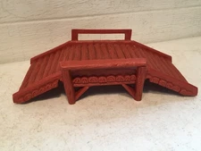 VERY NICE VINTAGE RARE MARX 1960'S LOG BRIDGE FOR FORT APACHE PLAY SET! #102