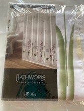 Garden Flight by Bath Works New fabric shower curtain 70 x 72 Beautiful details