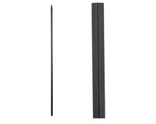 Wrought Iron Balusters 10 Pack Hollow Satin Black 1/2  Square