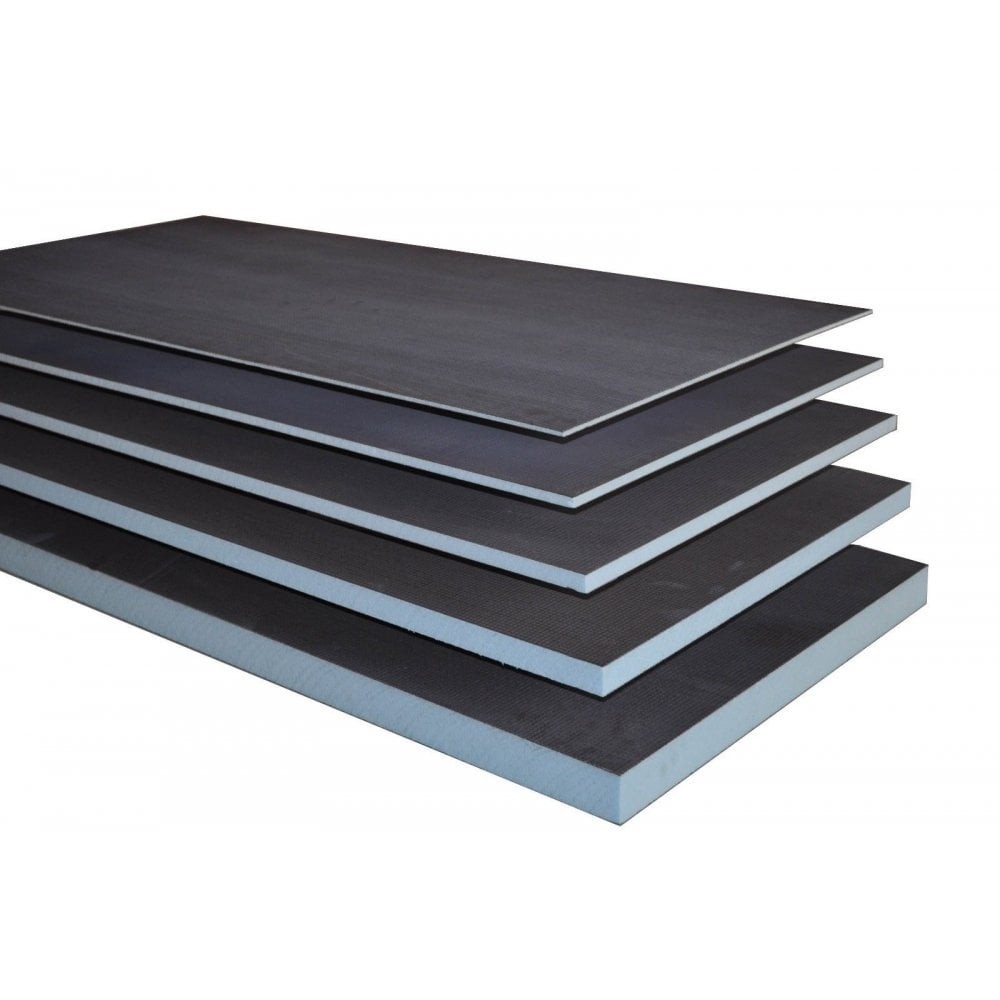 10mm XPS Tile Backer Boards 60x120cm Cement Coated Insulation Underfloor Heating
