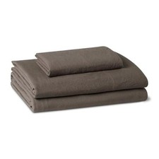 Bed Sheet, 3-Piece Bedding Set, Double Brushed Microfiber, Ultra Twin Brown