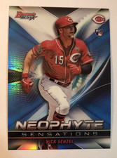 2019 Bowmans Best Nick Senzel Rookie RC Atomic Neophyte Sensations #NS-8 Reds 