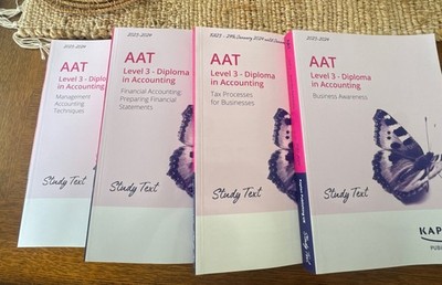Kaplan AAT Level 3 diploma in accounting Study Text 23-24 & 24-25 