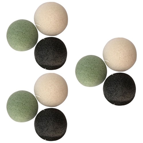 Set Mit 4 Konjac-Gesichtsschwämmen – Sanftes Peeling Mit Turmeric, Lavendel, Aloe & Aktivkohle