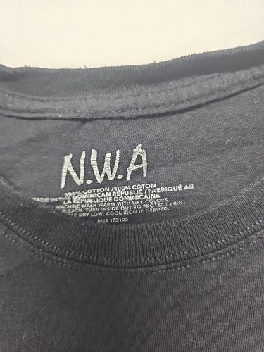 N.W.A Straight Outta Compton Black T-Shirt Men's XL Y2K Rap Tee - Picture 6 of 12