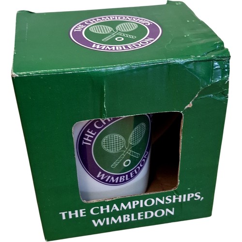 Wimbledon Championships Tennis Tasse verpackt Sammlerstück Souvenir Geschenk