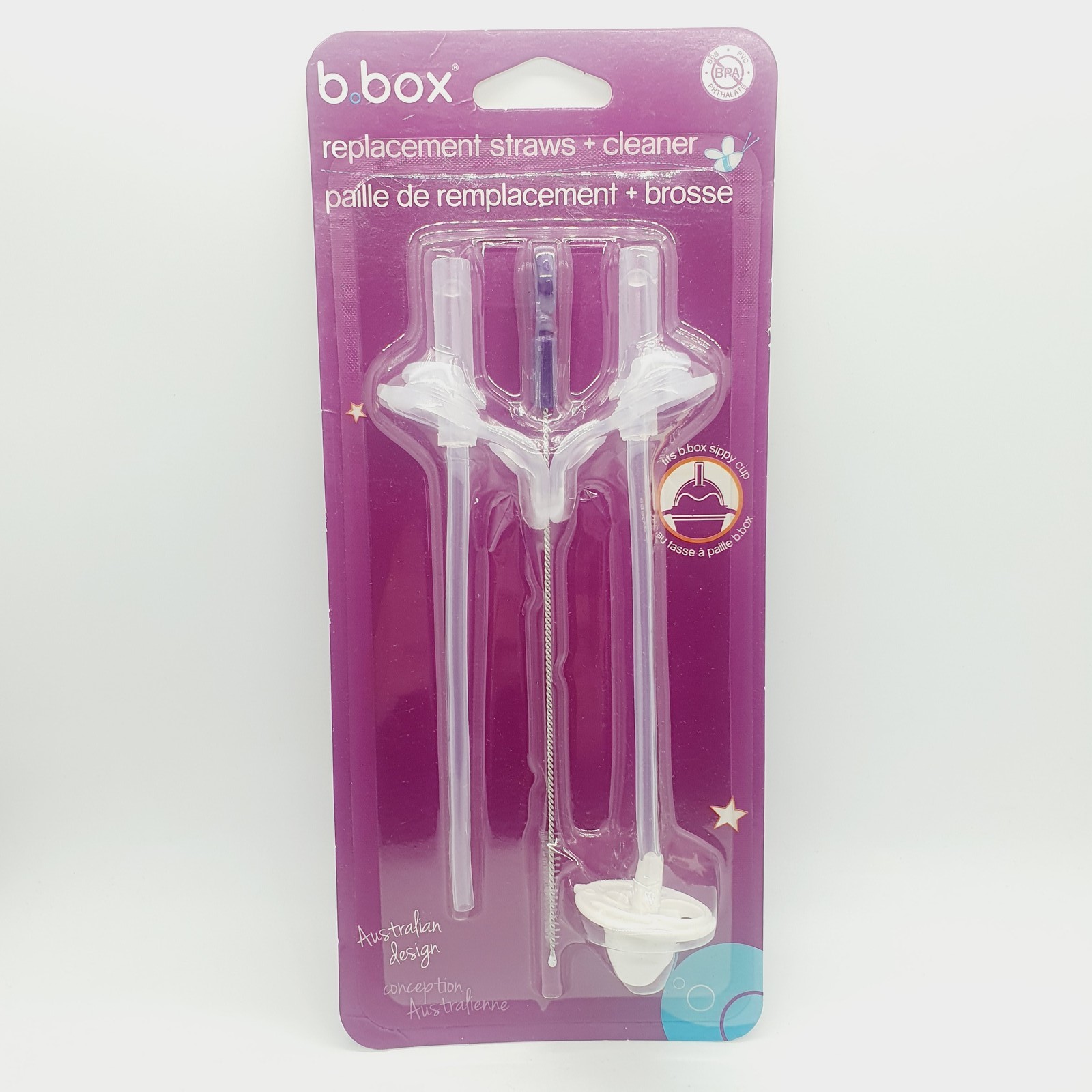 b.box Sippy Cup Replacement Straw Pack: Includes 1 Replacement Straw