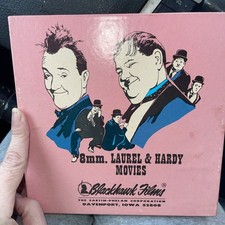 Blackhawk Film WRONG AGAIN Starring Laurel and Hardy Stand-8mm B W Orig.Box