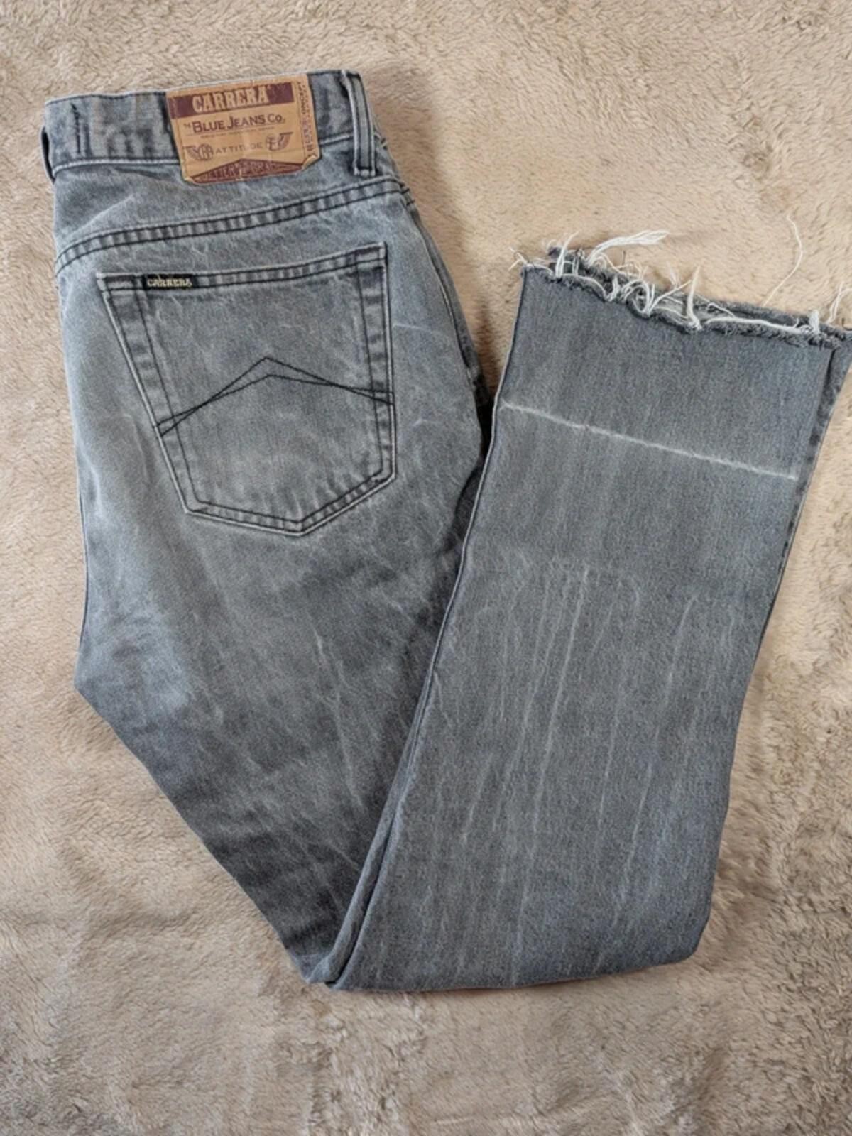 Vintage Carrera 710 Grey Straight Leg Jeans W34 L31