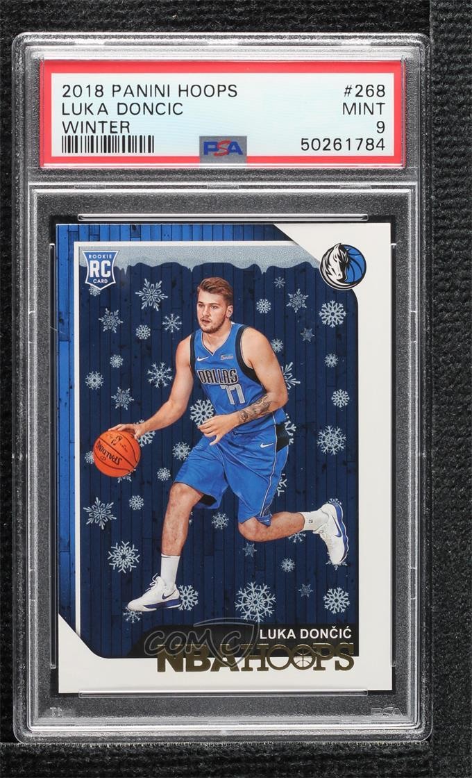 2018-19 Panini NBA Hoops Winter Luka Doncic #268 PSA 9 MINT Rookie RC 1p00