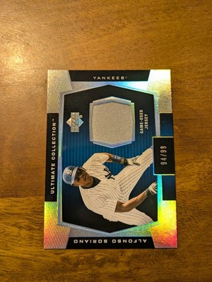 2003 Ultimate Collection #J-AS Alfonso Soriano Game Jersey Tier 1 #/99