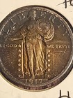 1917-S Standing Liberty Quarter Type 2 XF Details Beautiful Toned 90% Silver Bet — photo 2