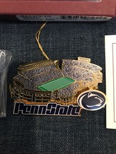 Vtg 2003 Penn State Beaver Stadium Ornament 24K Gold On Brass