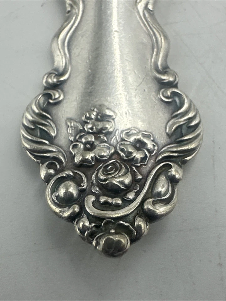 Antiguo lote de 9 cucharaditas de cubiertos Holmes & Edwards XIV Lafayette 1908 Foto 4 de 4