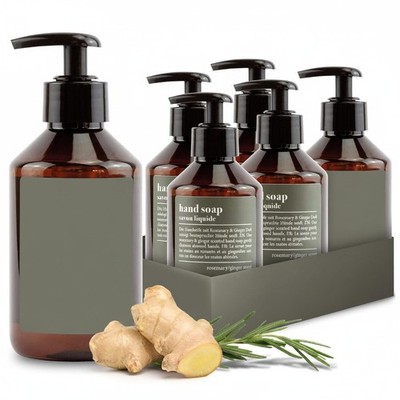 Handseife Rosemary Ginger Flüssigseife Pflege Reiniger 6x250ml