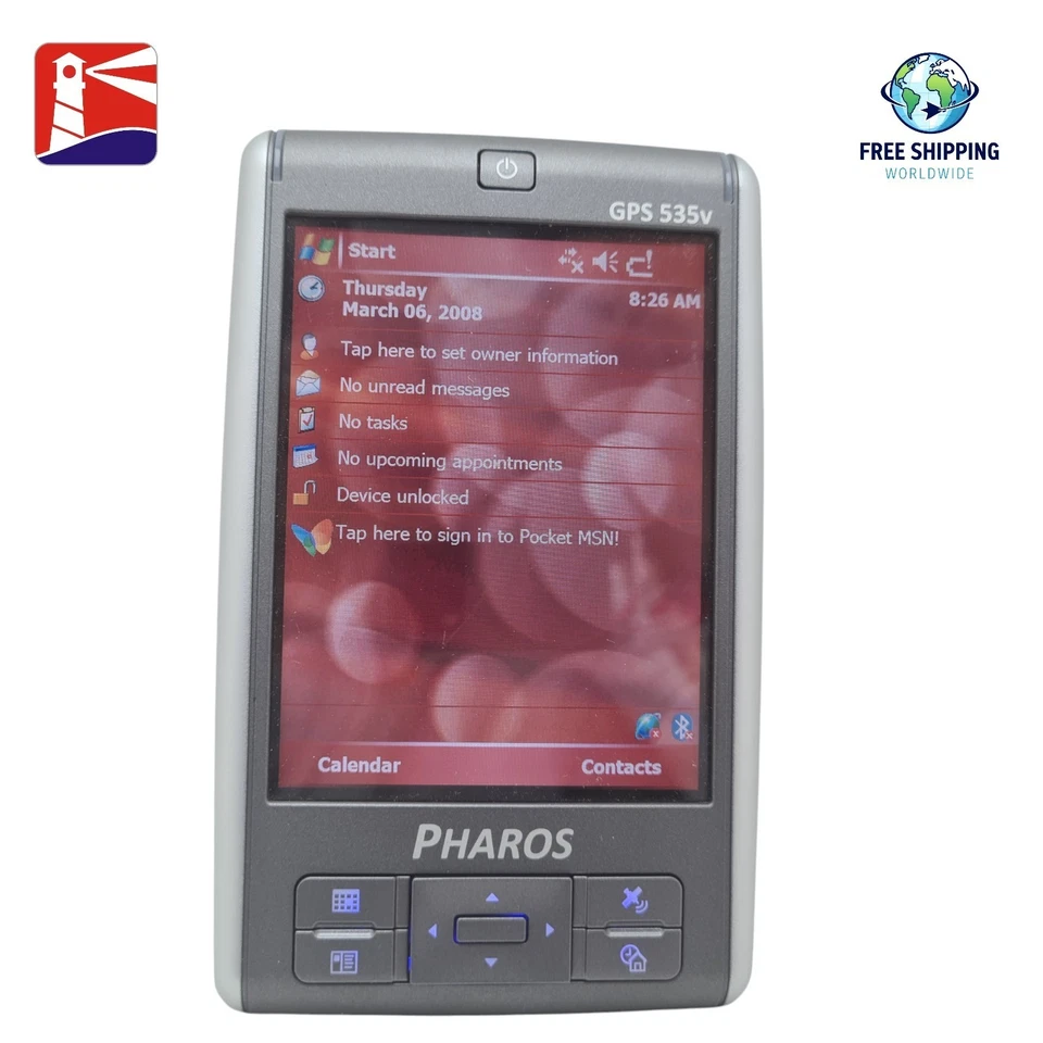 Pharos Traveler GPS 535v Windows Mobile PDA - Image 4 of 4