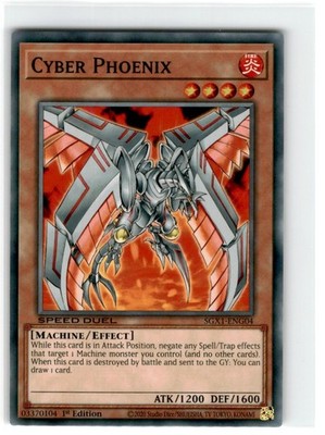 Yu-Gi-Oh! Speed Duel Cyber Phoenix 1st Edition SGX1-ENG04 Lightly Played Common