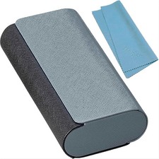 Double Glasses Case - Soft-Lined, Magnetic Closure Storage for Two Pairs