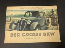 DKW Werbe Reklame Katalog Prospekt * Der Grosse DKW Sonderklasse * Auto Union