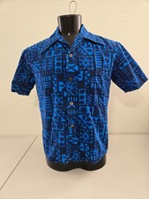 Vintage 50s 60s Ui-Maikai Hawaiian Shirt Spear point collar made in Hawaii M