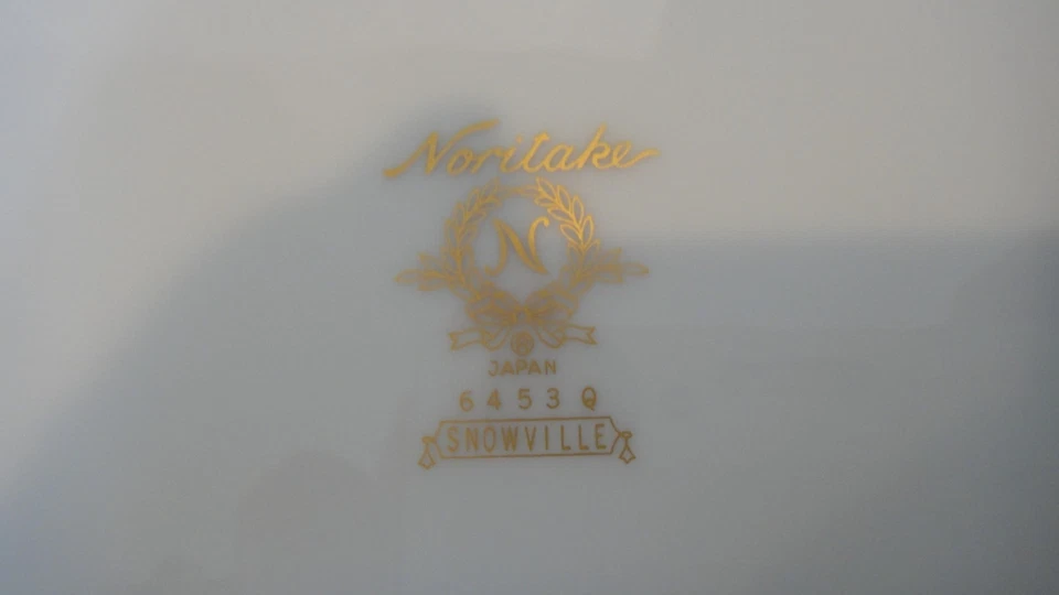 EXCELLENT Noritake 6453Q Snowville Set of 6 Salad Plates EUC - Image 3 of 3