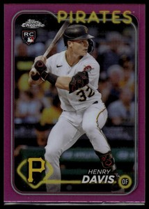 2024 Topps Chrome #260 Henry Davis Pink Refractors