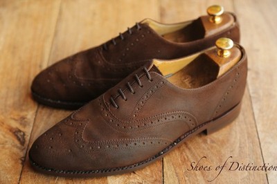 Jones braun rau Wildleder Oxford Brogue Schuhe Herren UK 9 US 10