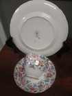 Crown Staffordshire 3pc Tea Cup Saucer Plate Fine Bone China MILLIFLORI FLOWERS — photo 2