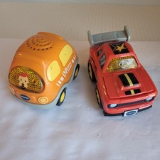 Vtech Go Go Smart Wheels Red Race Car And Orange Van TESTED Lights Sounds Work