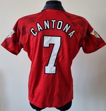 Vintage Manchester United 1996 1998 Home Shirt Umbro Cantona #7 Size M Jersey