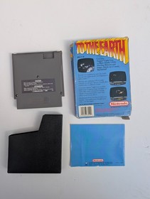 Nintendo NES Zapper + To The Earth Boxed Tested Working With Video PAL UKV