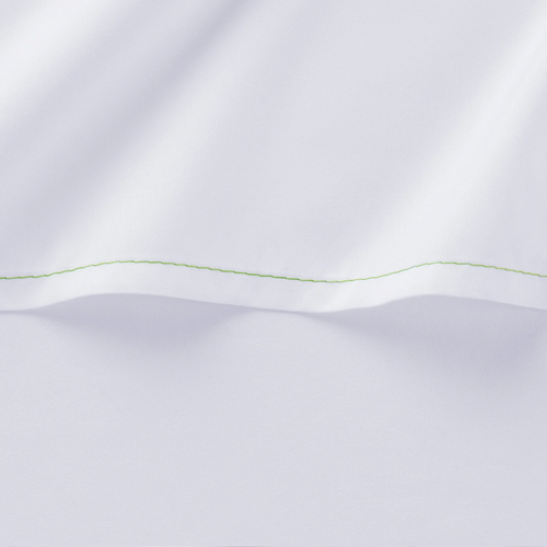 Microfiber Flat Bed Sheets (6 Pack), Color and Size Options, Color Coded Hem - Picture 9 of 45
