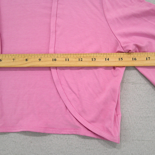 Monkey Wear Bolero Girls 16 Dusty Pink Long Sleeve Shrug Cardigan Y2K USA Made - Picture 5 of 7