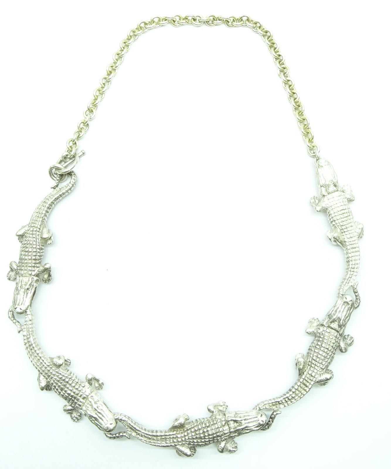 Alligator Link Necklace Chain - Medium