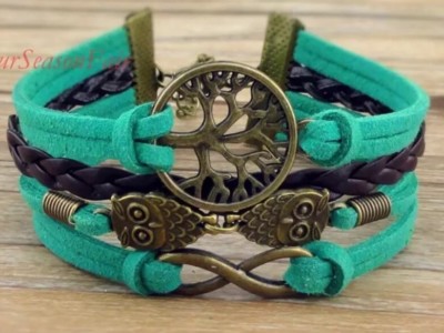 Infinity Owls Tree of Life Braided Bracelet | eBay