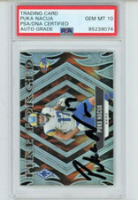 PUKA NACUA AUTO 10 PSA/DNA Rookie 2023 Panini Phoenix Fire Forged On-Card Rams