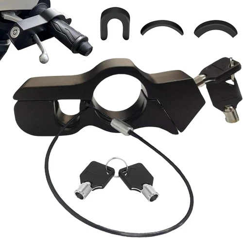 Motorcycle Handlebar Lock,Universal Motorrad Schloss,Aluminium Handlebar Lock,Mo