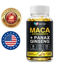 For Adult 10000mg Maca Root Capsules Vegan Pills Peruvian Maca Extract Softgels